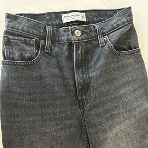 Abercrombie & Fitch Black Straight Leg Jeans